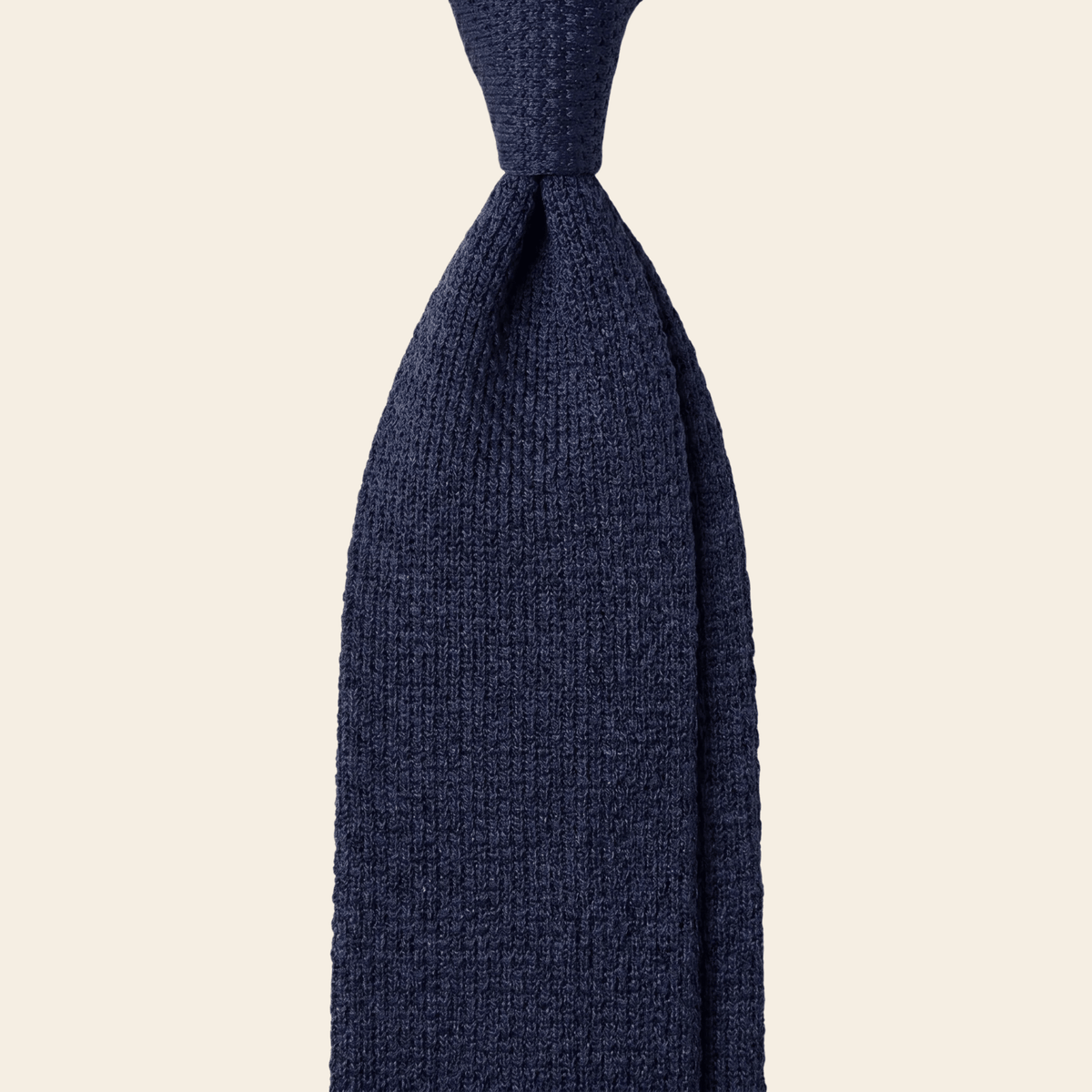 CRAVATTA BLU NAVY 3 PIEGHE IN GARZA DI SETA