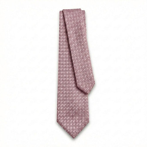 Fard Handmade 3-Fold Grenadine Silk Tie, full tie displayed on white background