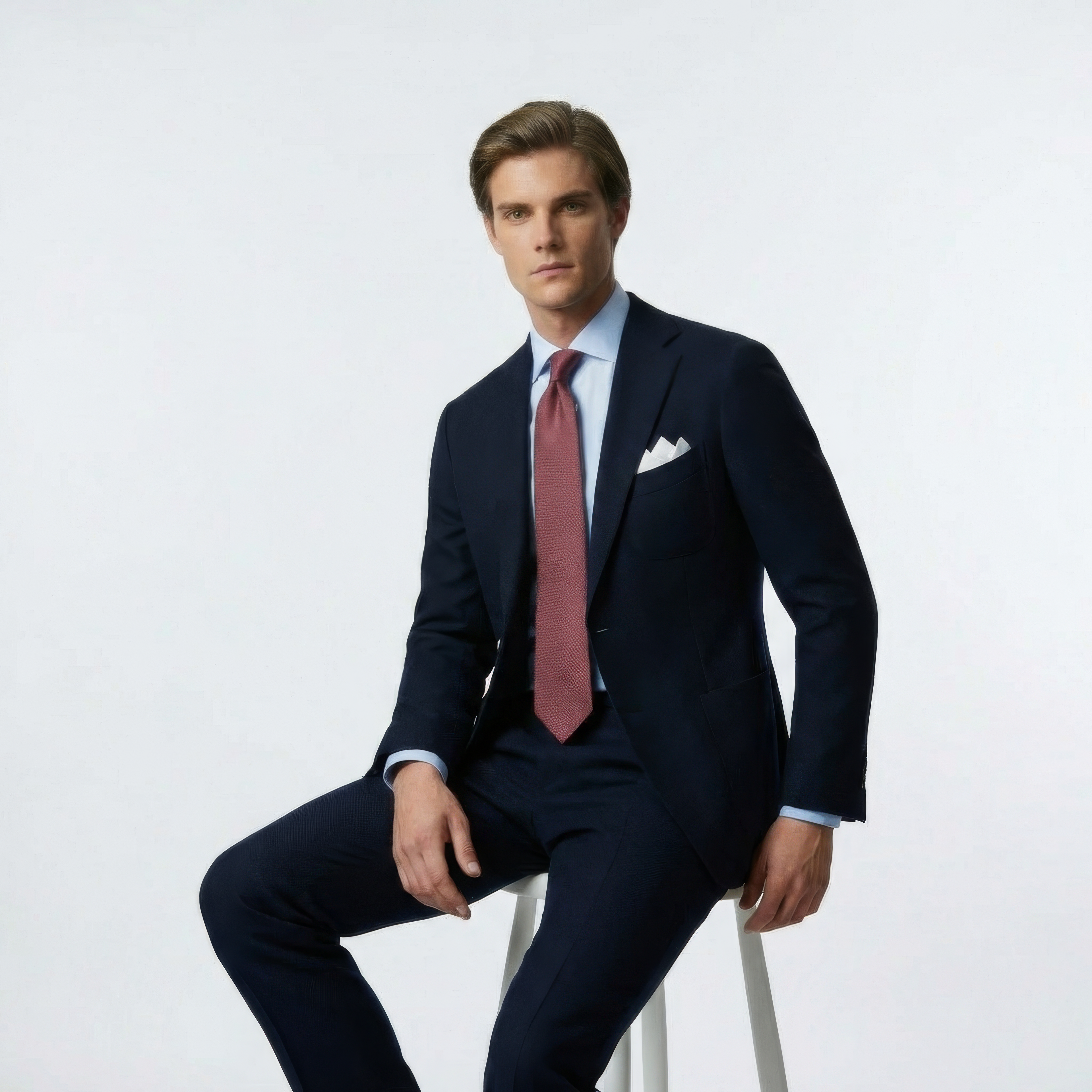 POCHETTE WHITE SATIN