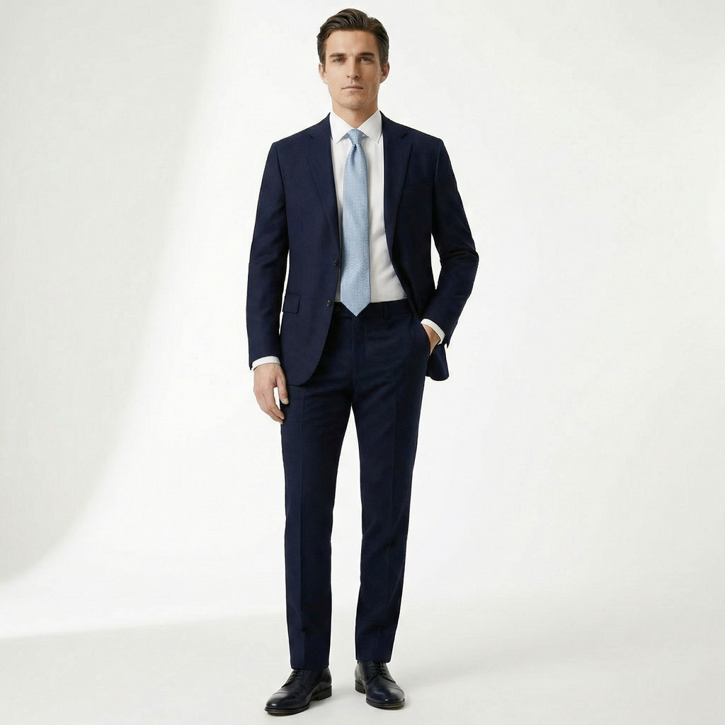 LIGHT BLUE 5-FOLD SARTORIAL SILK TIE