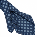DARK BLUE FLORAL 5-FOLD SARTORIAL SILK TIE