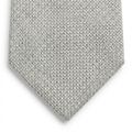 WHITE HANDMADE 3-FOLD GRENADINE SILK TIE
