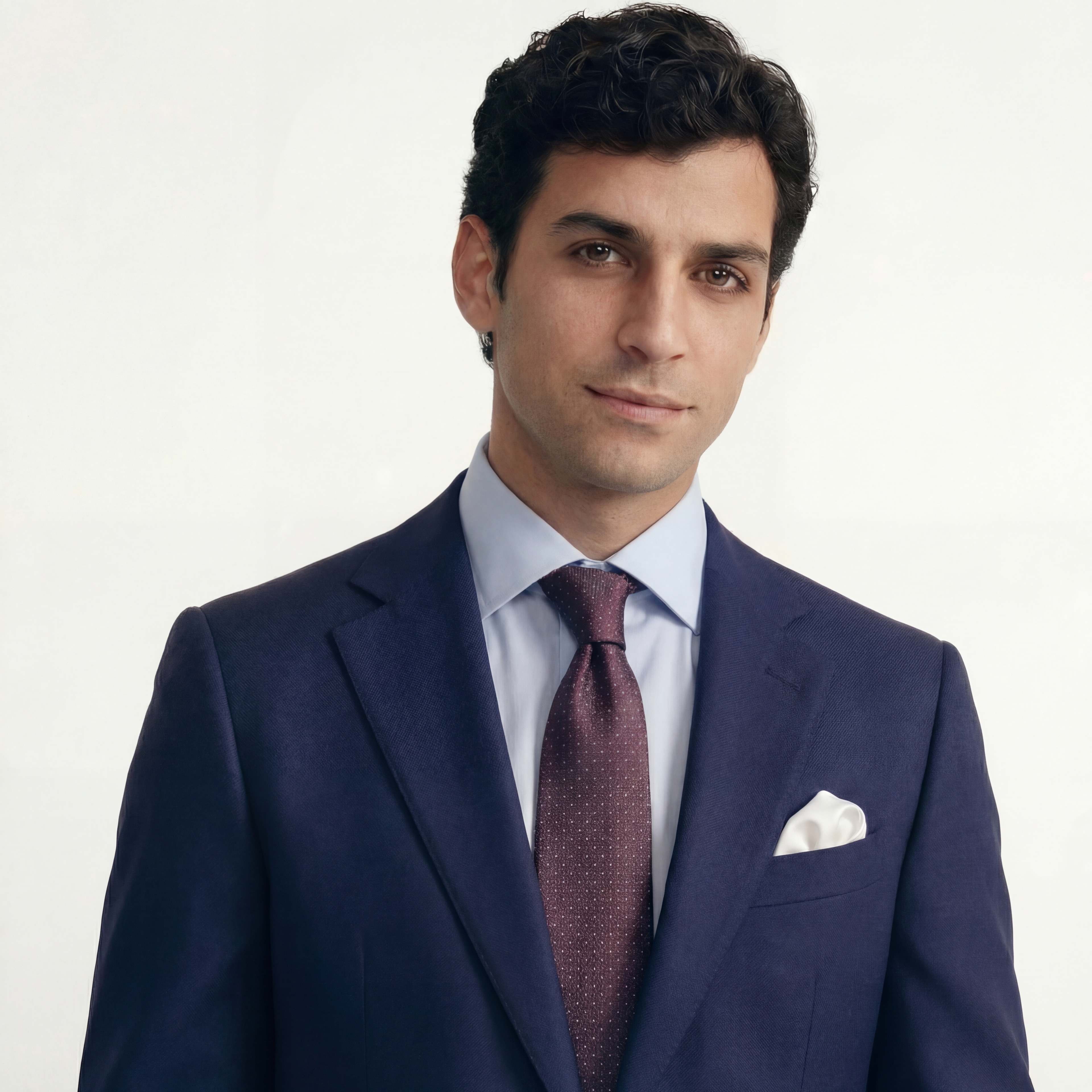 BURGUNDY JACQUARD SILK TIE - Micro dot pattern