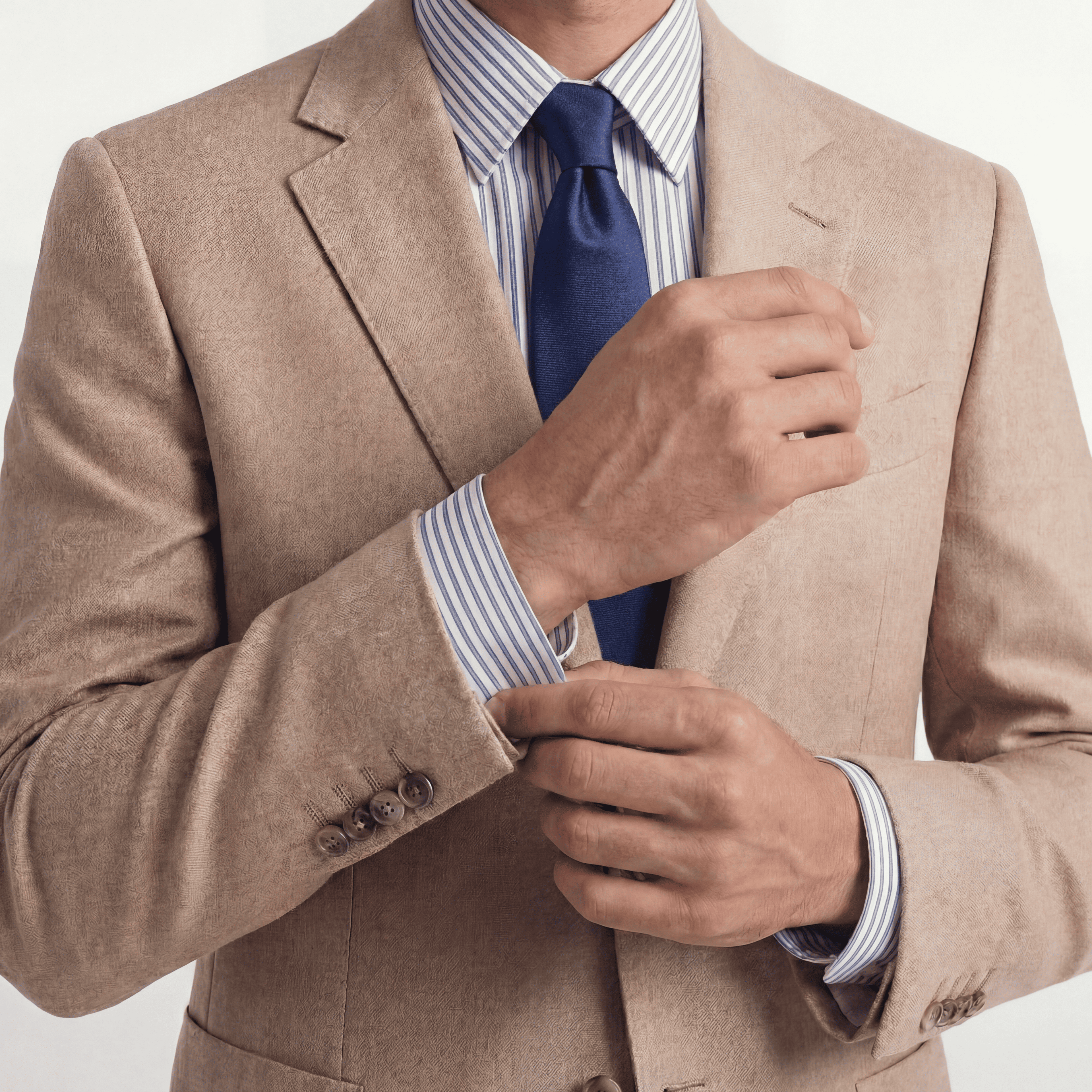 BLUE SARTORIAL SILK TIE - Solid color