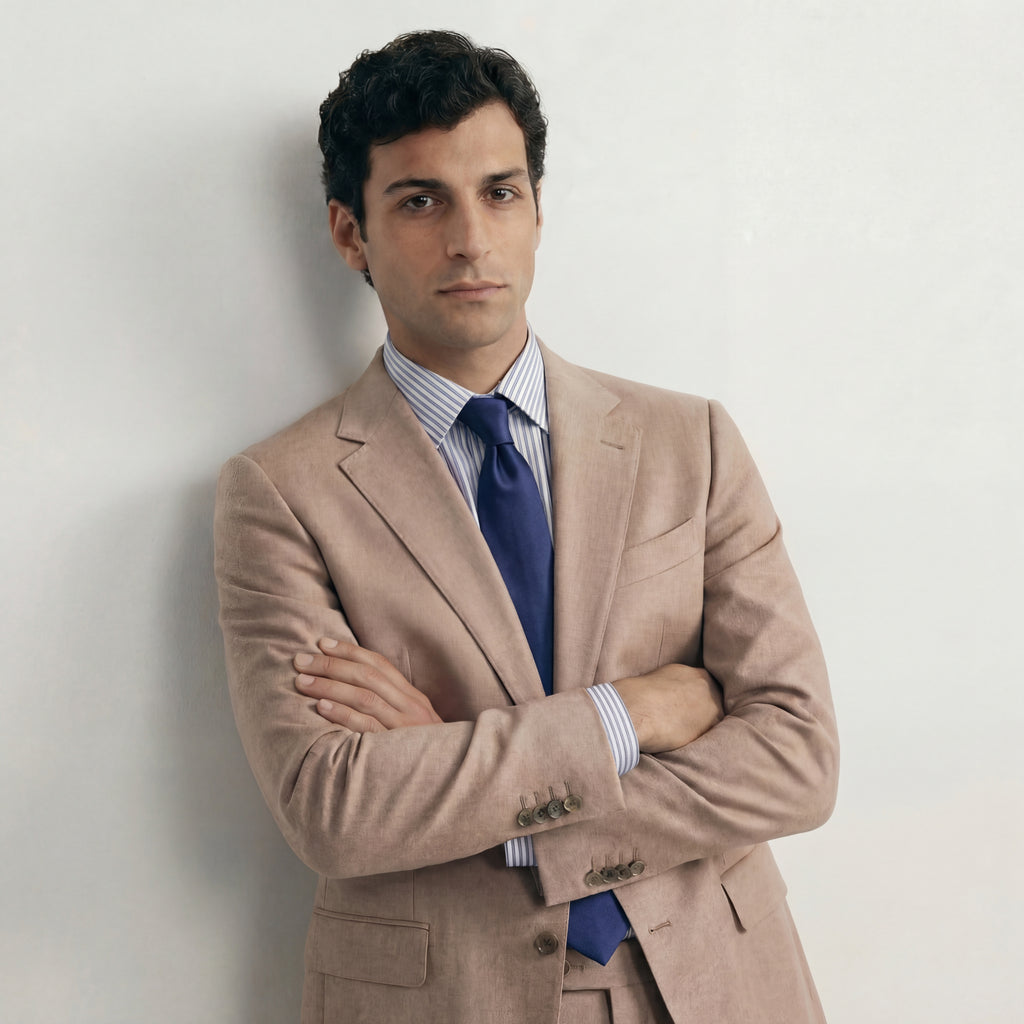 BLUE SARTORIAL SILK TIE - Solid color