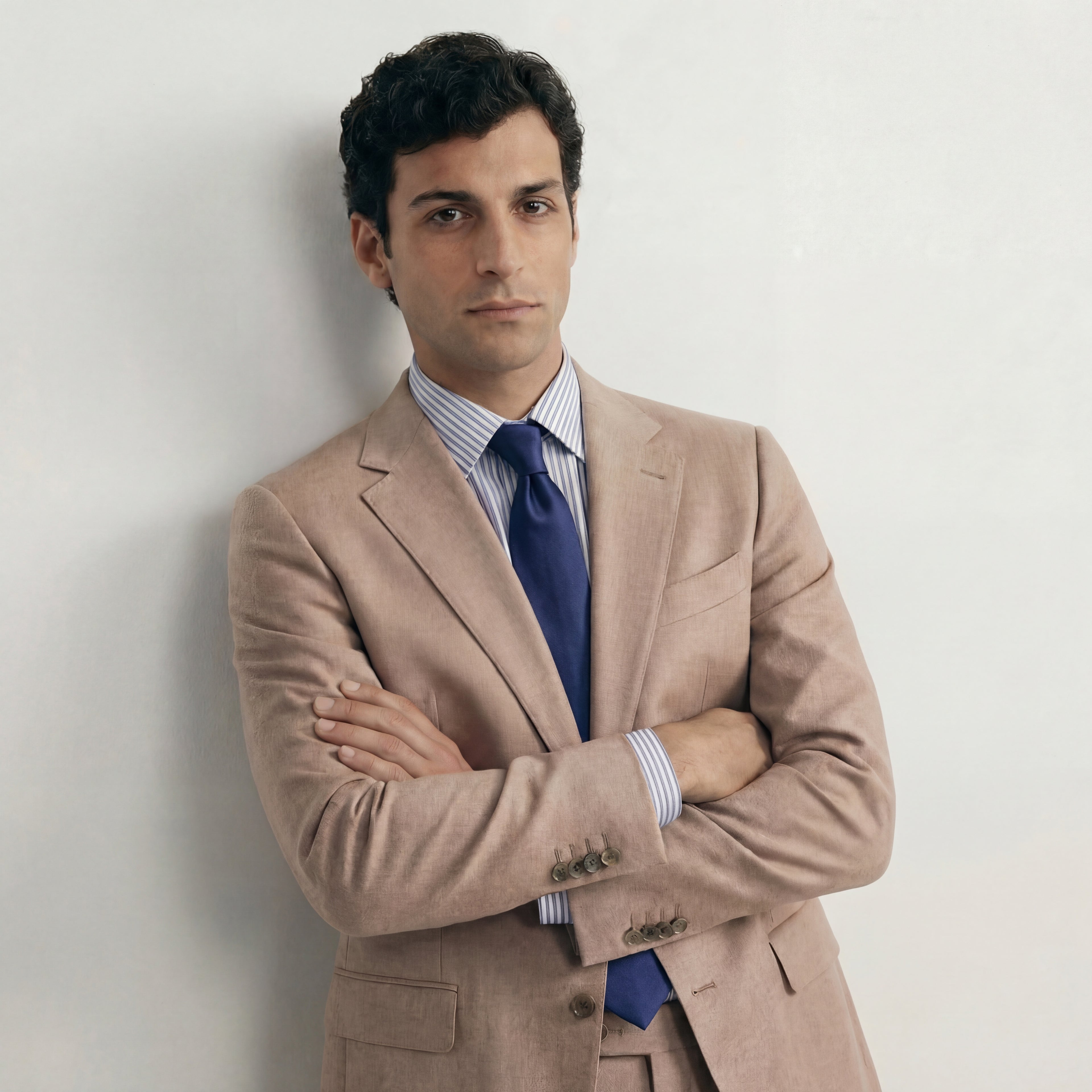 BLUE SARTORIAL SILK TIE - Solid color