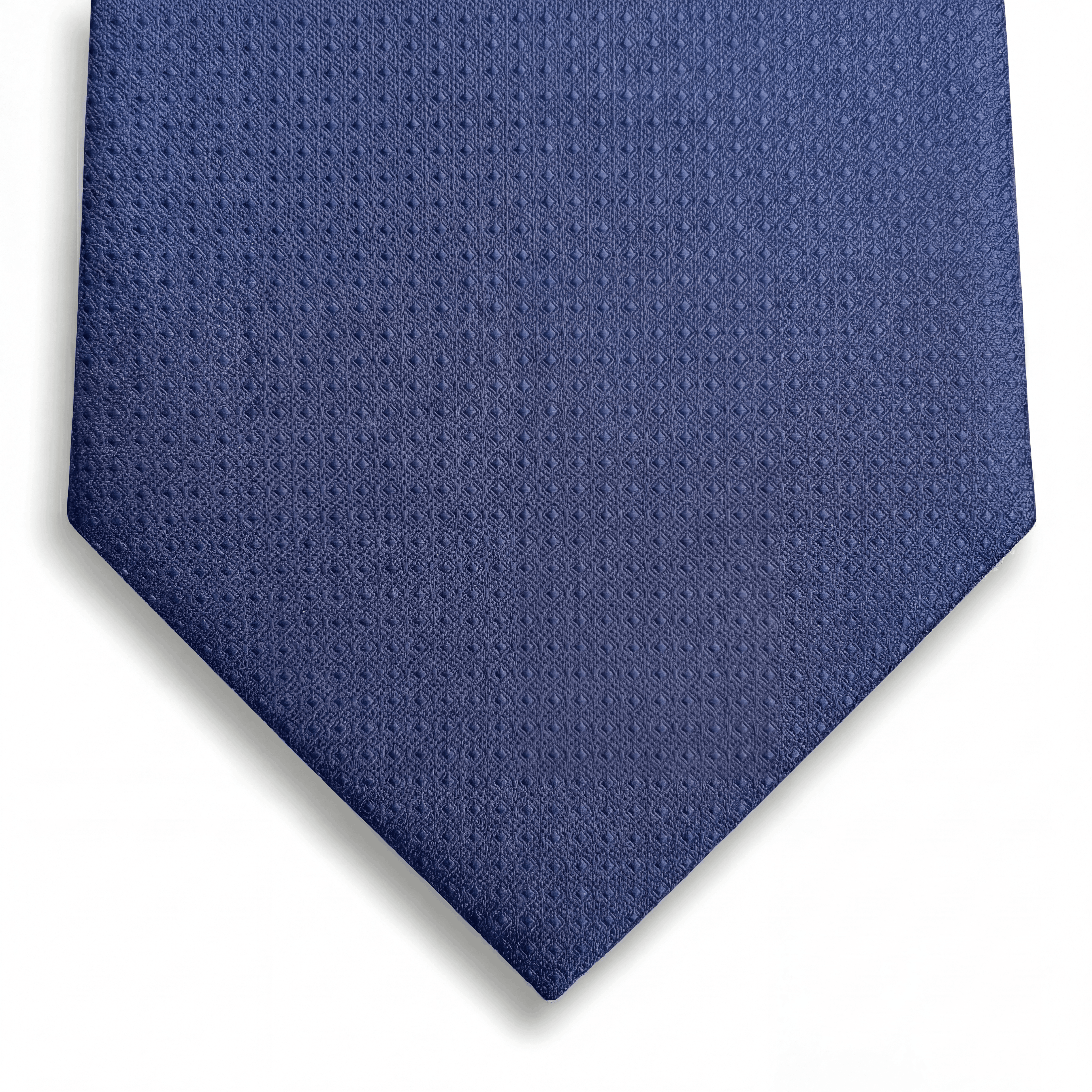 BLUE JACQUARD SILK TIE - Subtle textured weave - Lorenzi Como luxury silk tie