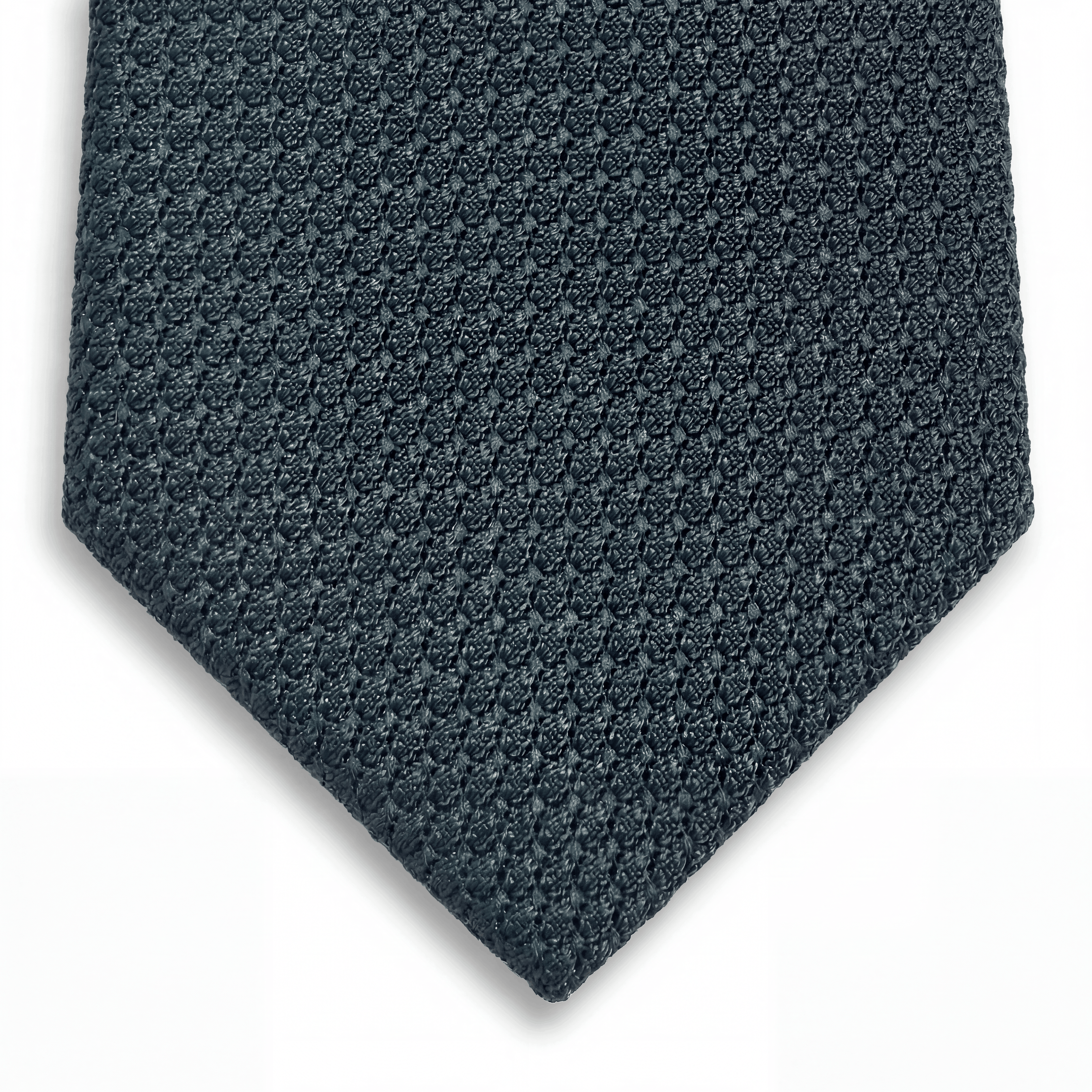 Deep Green Handmade 3-Fold Grenadine Silk Tie - Lorenzi Como luxury silk tie