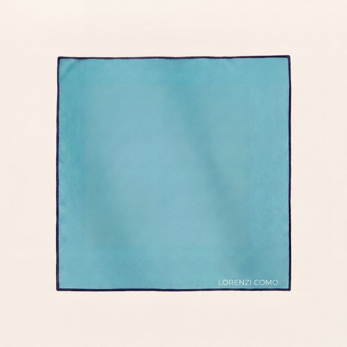 POCHETTE BLUE IN RASO DI SETA - Lorenzi Como luxury silk tie